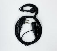 G shape or C shape earpiece and mic